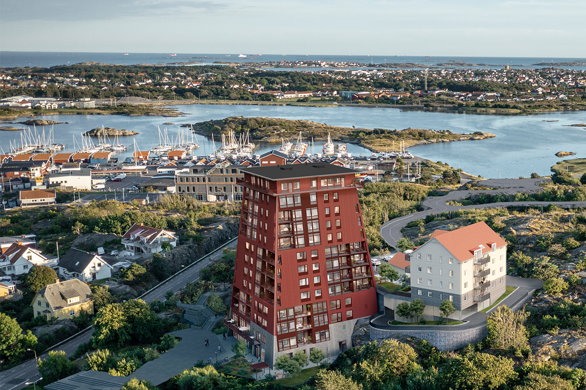 Båken och Fyrvaktarbostaden från norr
