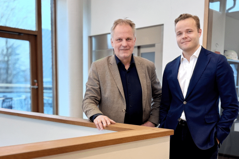 Tornstadens koncernchef Jan Edlund och Realy Bostads CFO Hannes Malm Fotograf/Källa: Tornstaden
